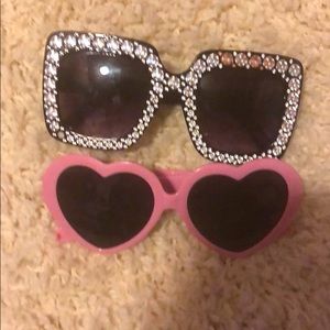 Pink and black shades